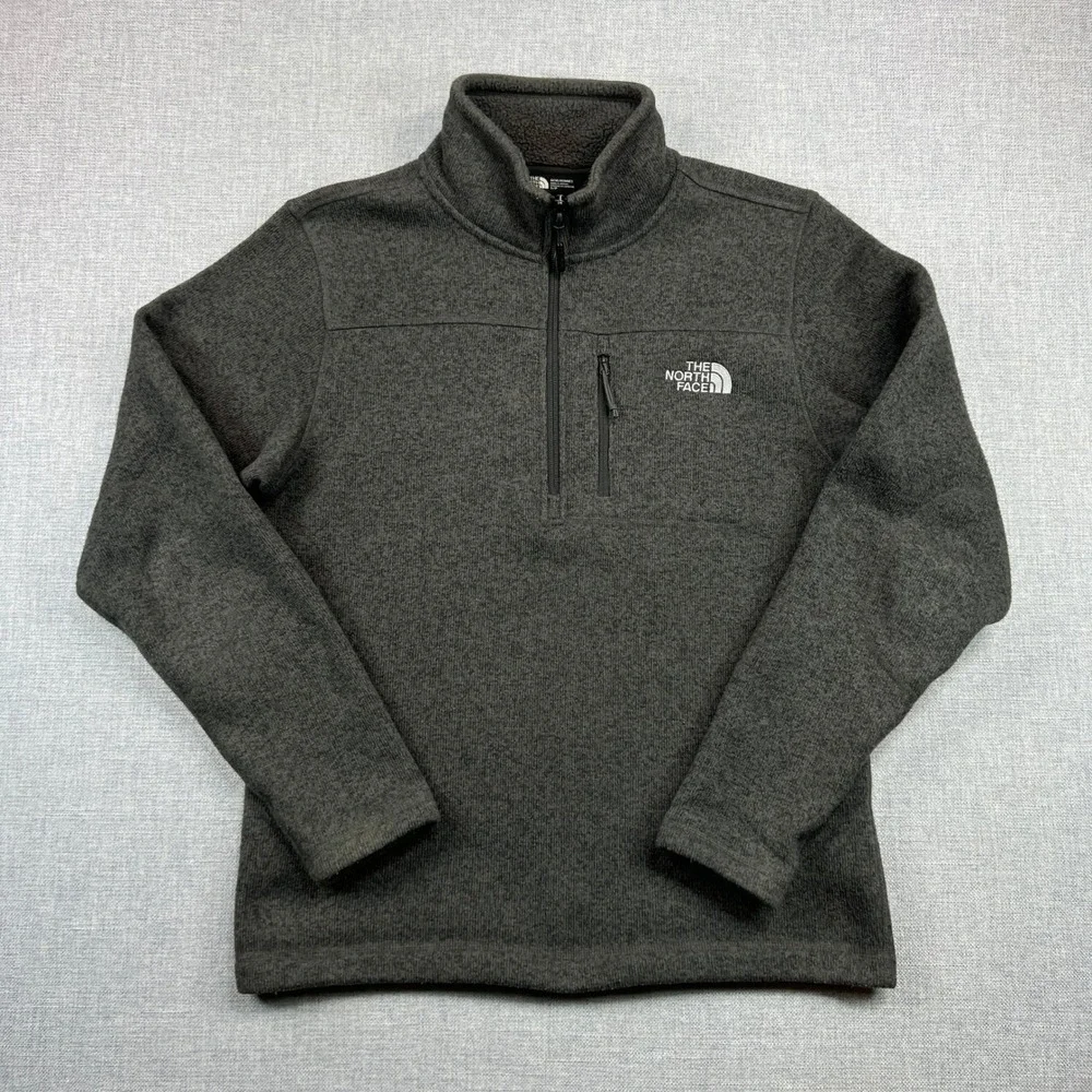 The North Face‎ Gordon Lyons 1/4 Zip Fleece Pullover Men S Gray Better Sweater